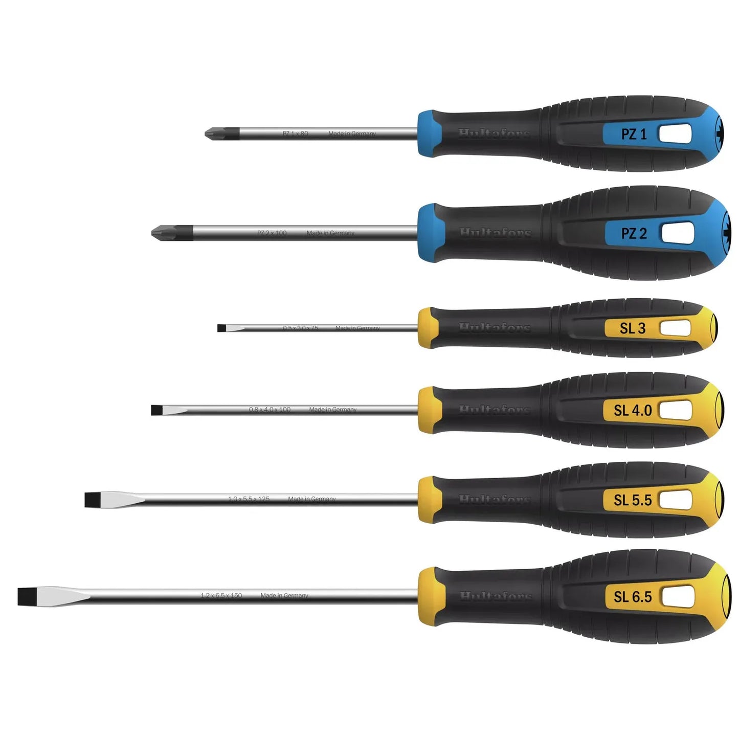 Hultafors PZ & SL Screwdriver Set, 6 Piece