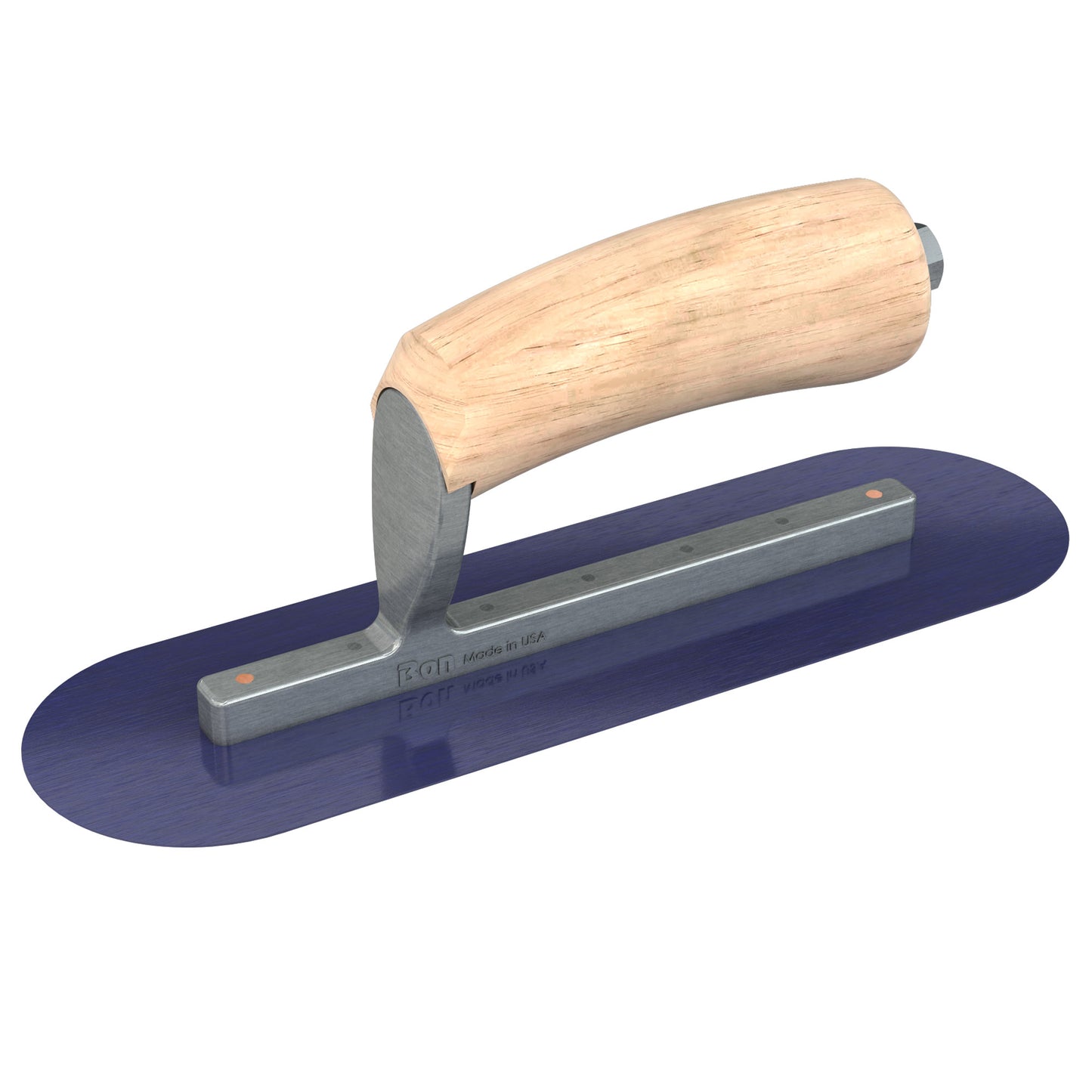 Bon Tool Blue Steel Pool Trowel - Camel Back Wood Handle
