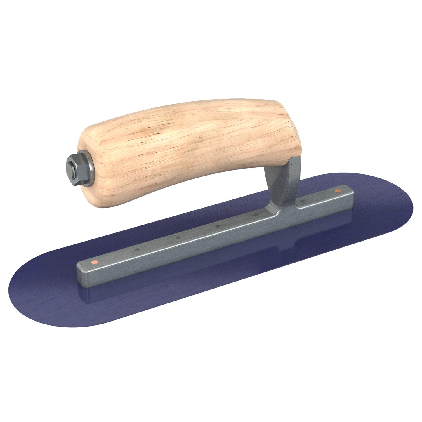 Bon Tool Blue Steel Pool Trowel - Camel Back Wood Handle