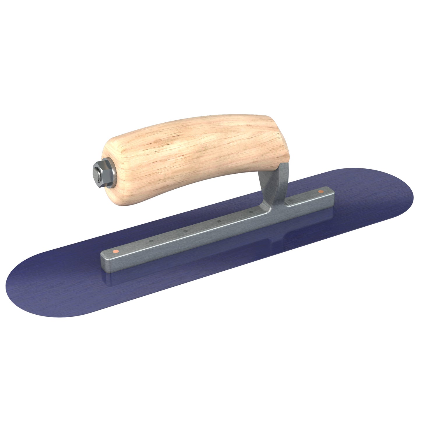 Bon Tool Blue Steel Pool Trowel - Camel Back Wood Handle