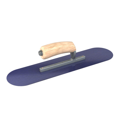 Bon Tool Blue Steel Pool Trowel - Camel Back Wood Handle