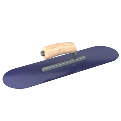 Bon Tool Blue Steel Pool Trowel - Camel Back Wood Handle
