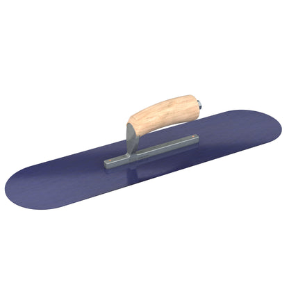 Bon Tool Blue Steel Pool Trowel - Camel Back Wood Handle
