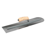 Bon Tool Carbon Steel Square/Round Trowel - Camel Back Wood Handle