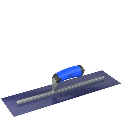 Bon Tool Blue Steel Square End Finish Trowel - Camel Back Wood Handle