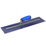 Bon Tool Blue Steel Square End Finish Trowel - Camel Back Wood Handle