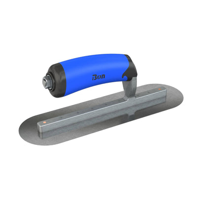 Bon Tool Carbon Steel Round End Finish Trowel - Comfort Wave Handle