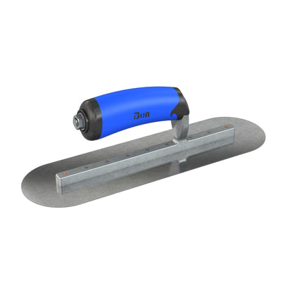 Bon Tool Carbon Steel Round End Finish Trowel - Comfort Wave Handle