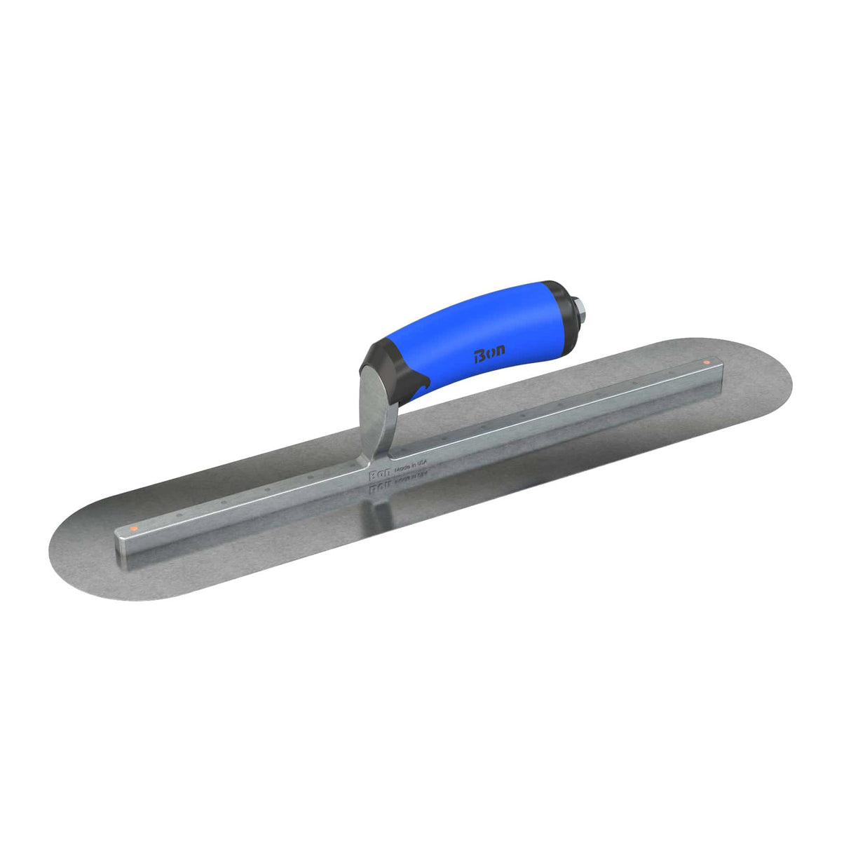 Bon Tool Carbon Steel Round End Finish Trowel - Comfort Wave Handle