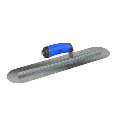 Bon Tool Carbon Steel Round End Finish Trowel - Comfort Wave Handle