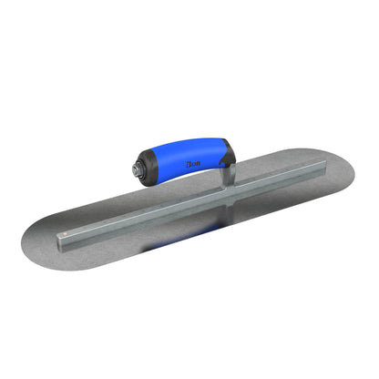 Bon Tool Carbon Steel Round End Finish Trowel - Comfort Wave Handle