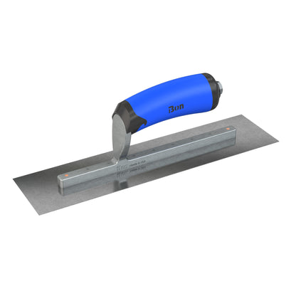 Bon Tool Carbon Steel Square End Finish Trowel - Comfort Wave Handle