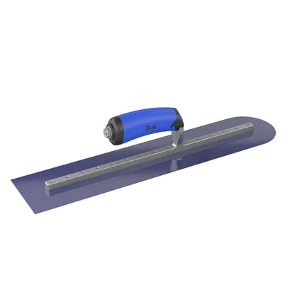 Bon Tool Blue Steel Square/Round Trowel - Comfort Wave Handle