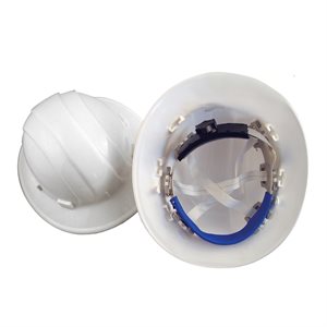 Bon Tool Hard Hat - Full Brim - White W/Ratchet (84-536)