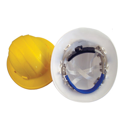 Bon Tool Hard Hat - Full Brim - White W/Ratchet (84-536)