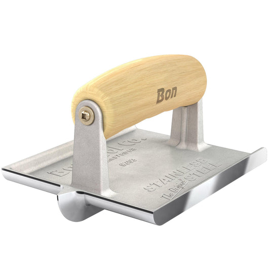 Bon Tool Stainless Steel Concrete Bullet™ Groover - Wood Wave Handle