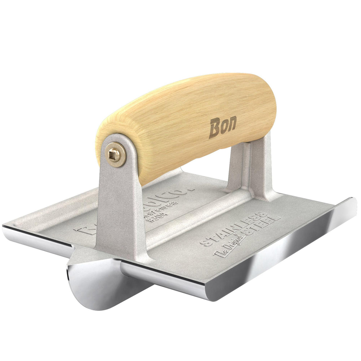 Bon Tool Stainless Steel Concrete Bullet™ Groover - Wood Wave Handle