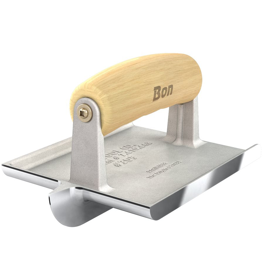 Bon Tool Stainless Steel Concrete Bullet™ Groover - Wood Wave Handle