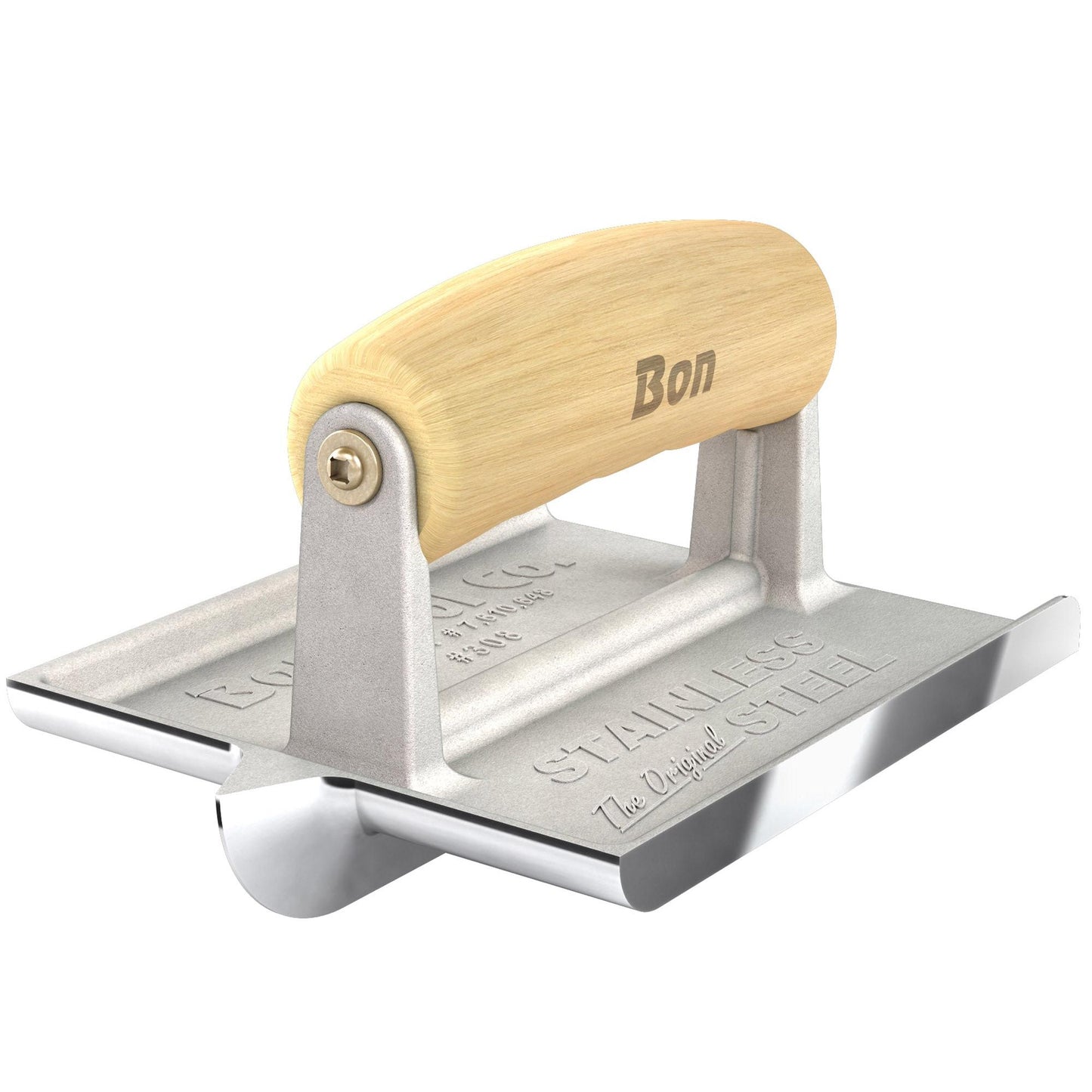 Bon Tool Stainless Steel Concrete Bullet™ Groover - Wood Wave Handle