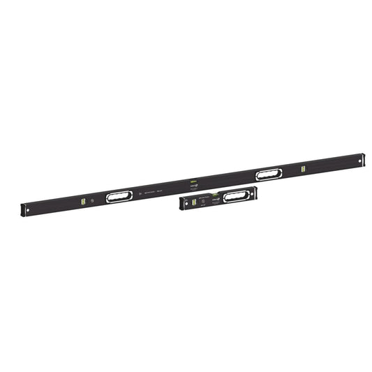 Stabila Dark Shadow Spirit Level Set 183 cm + 40 cm in anthracite matte black, Type 196-2.