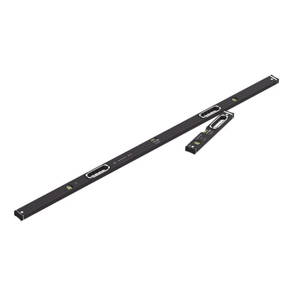 Stabila Dark Shadow Spirit Level Set 183 cm + 40 cm, Type 196-2, anthracite matte black, limited edition.