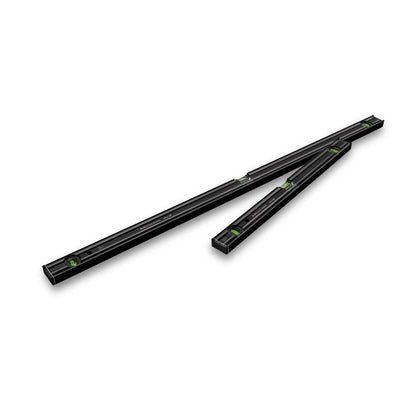 Stabila 2 Piece Type 80 AS-2 Dark Shadow Spirit Level Set 600mm & 1200mm