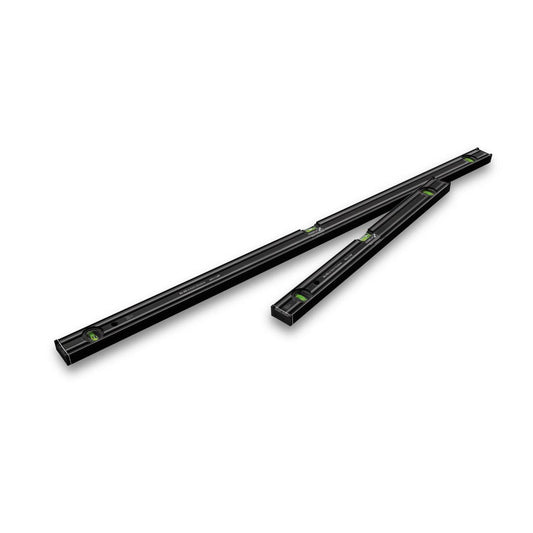 Stabila 2 Piece Type 80 AS-2 Dark Shadow Spirit Level Set 600mm & 1200mm