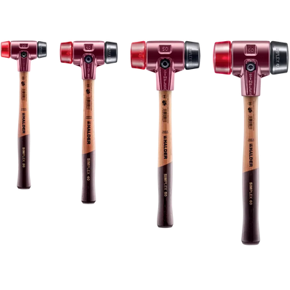 Halder Simplex soft-face mallet, cast iron housing - Rubber Composition / Plastic