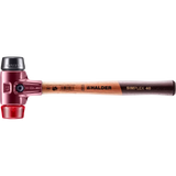 Halder Simplex soft-face mallet, cast iron housing - Rubber Composition / Plastic