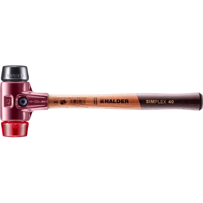 Halder Simplex soft-face mallet, cast iron housing - Rubber Composition / Plastic