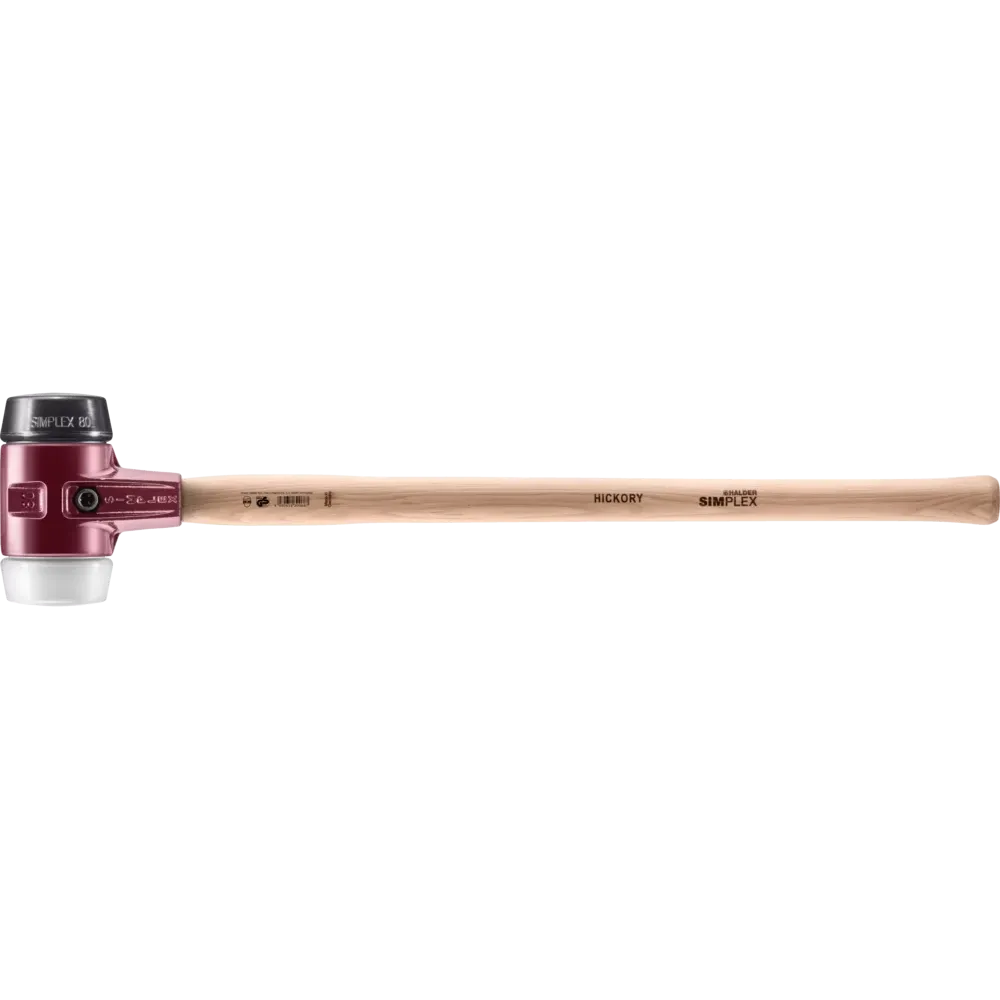 Halder Simplex soft-face sledge hammer, cast iron housing - Rubber composition / Superplastic