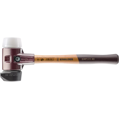 Halder Simplex soft-face mallet, cast iron housing - "Stand-Up" / Superplastic