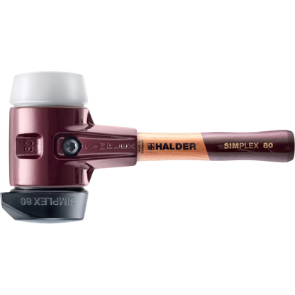 Halder Simplex soft-face mallet, cast iron housing - "Stand-Up" / Superplastic - Short Handle