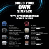 Halder Simplex soft-face mallet, cast iron housing - "Stand-Up" / Superplastic - Short Handle