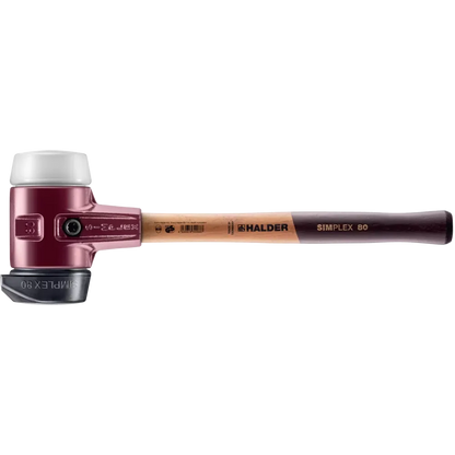 Halder Simplex soft-face mallet, cast iron housing - "Stand-Up" / Superplastic