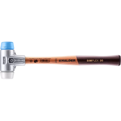 Halder Simplex soft-face mallet, aluminium housing - TPE-soft / Superplastic