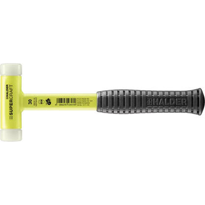 Halder Supercraft soft-face mallet, steel tube handle