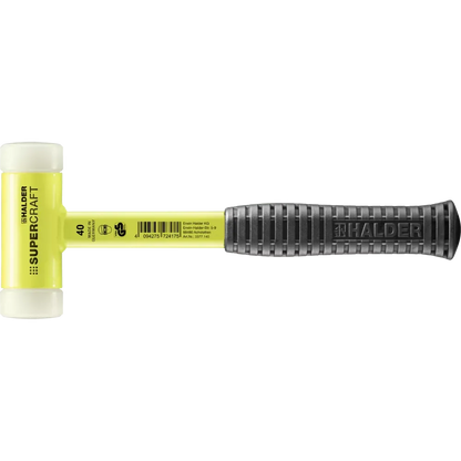 Halder Supercraft soft-face mallet, steel tube handle