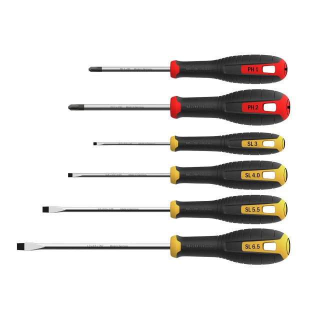 Hultafors Phillips & Slotted Screwdriver Set, 6 Piece