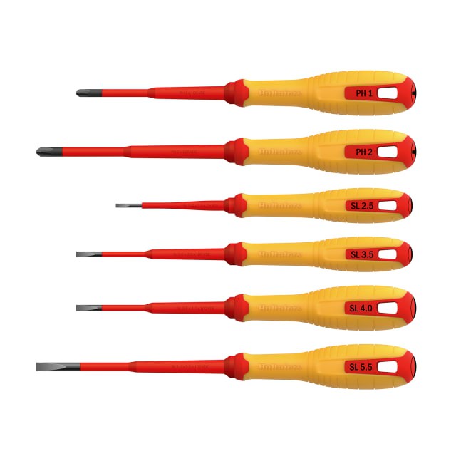 Hultafors Phillips & Slotted Screwdriver Set, 6 Piece