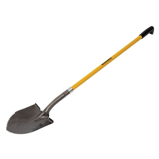 Roughneck Sharp Edge Round Shovel, Long Handle