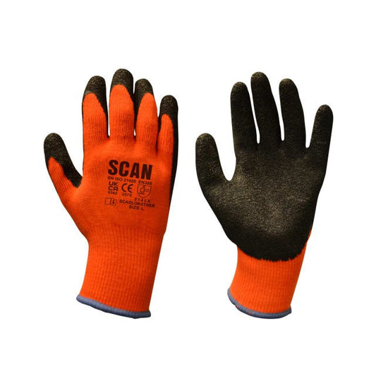 Scan Thermal Latex Coated Gloves (1 x Pair)