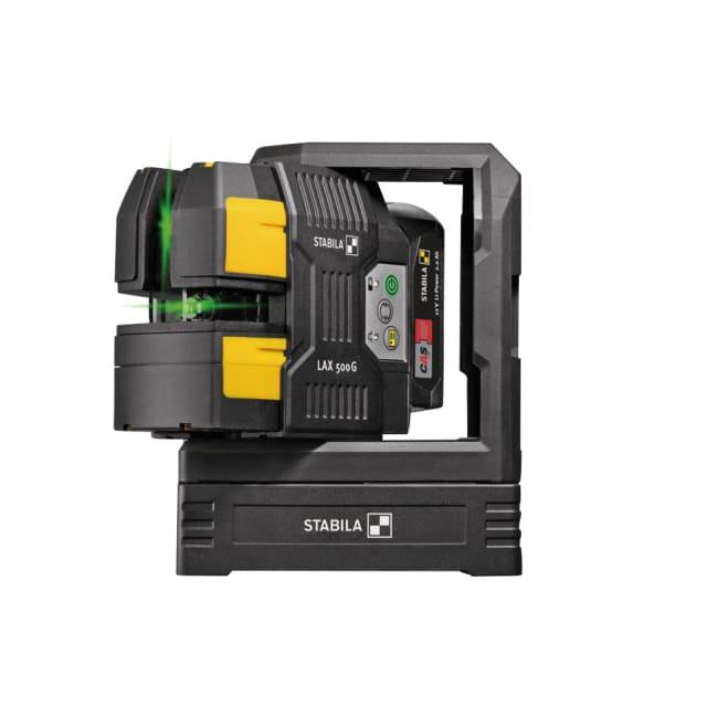 Stabila Cross Line Laser LAX 500 G With Plumb Points Green Beam For Precision Professionals