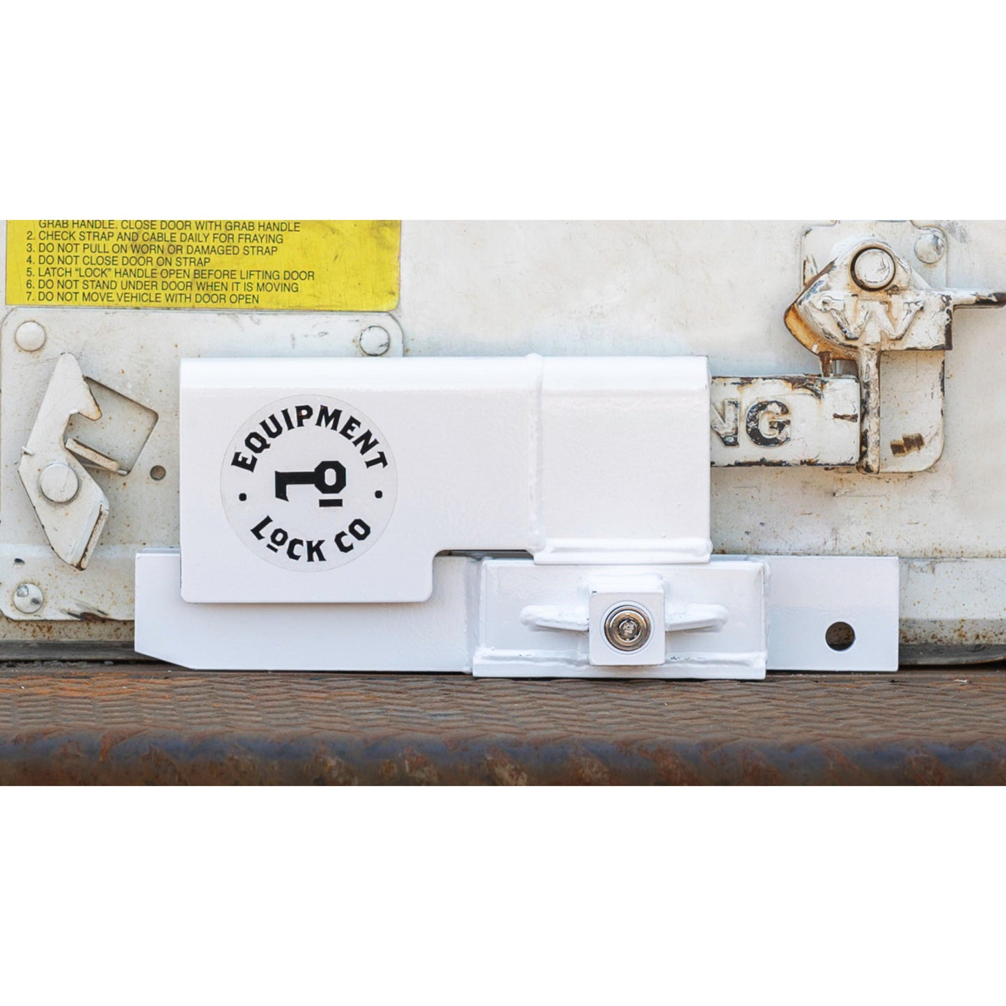 Heavy Duty Rolling Door Lock For Trucks And Trailers Secures Door Handle In Locked Position To Deter Tampering