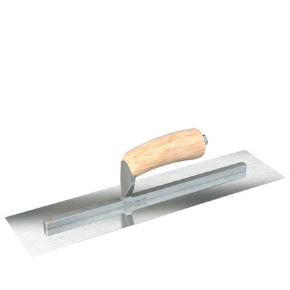 Bon Razor Stainless Steel Finishing Towel - Square End -  Camel Back Wood Handle