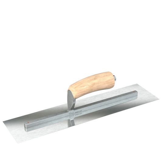 Bon Razor Stainless Steel Finishing Towel - Square End -  Camel Back Wood Handle