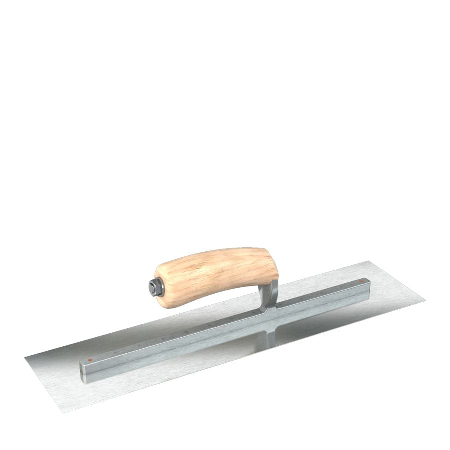 Bon Razor Stainless Steel Finishing Towel - Square End -  Camel Back Wood Handle