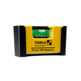 Stabila Pocket PRO Magnetic Spirit Level For Pros With Aluminium Housing V Grooved Surfaces And Rare Earth Magnets