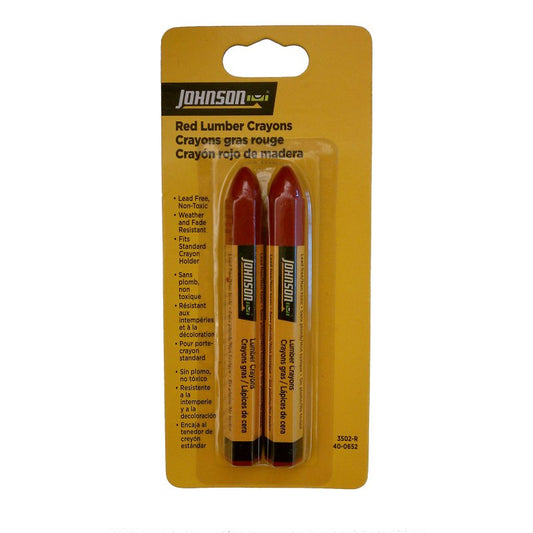 Johnson Lumber Crayon Red - Pack of Two