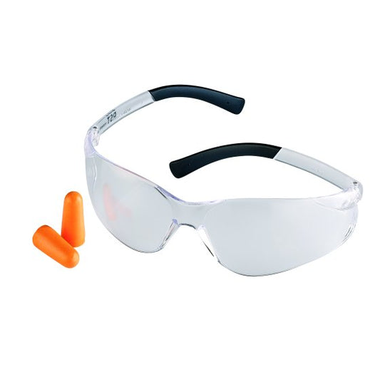 RST Clear Lens Glasses with 31db Earplugs